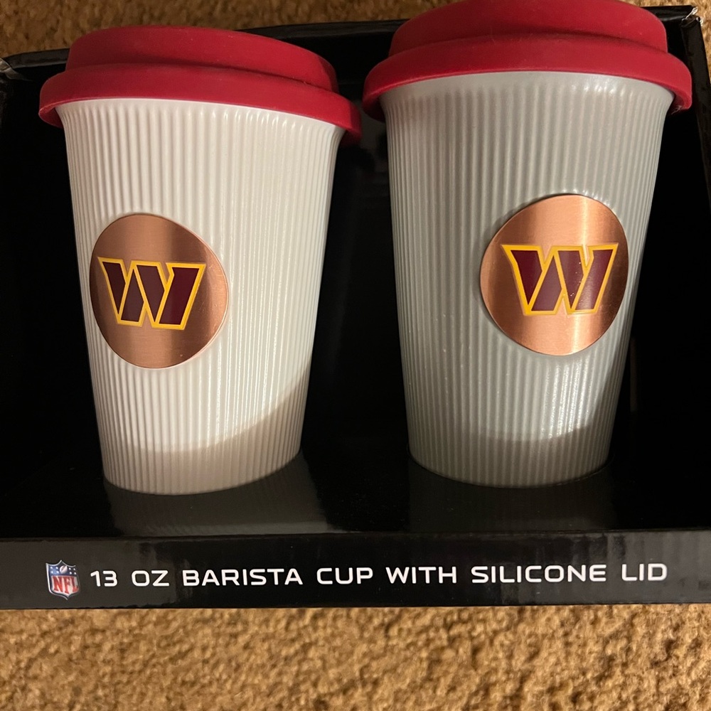 NFL - Washington Commanders Barista Cup Set with Red Lid